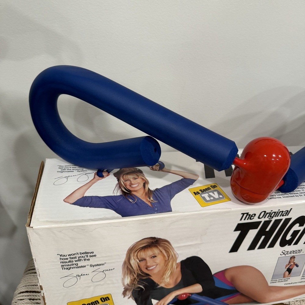 VTG 1991 The Original Thigh Master Leg Arm Exerciser Suzanne Somers Original Box - Picture 6 of 8